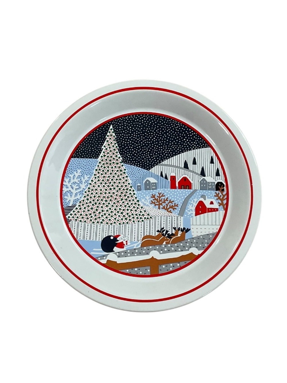 Epoch Twas the Night Before Christmas 11.5” Chop Plate Christmas Platter 8100